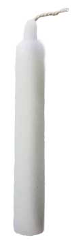 9/16" White chime candle 20pk