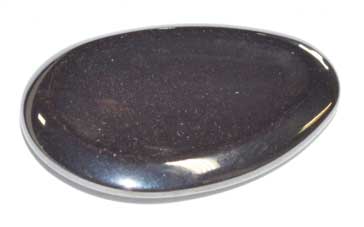 Hematite worry stone