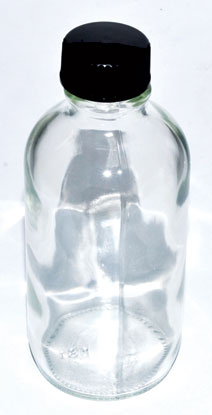 Clear 4oz Glass Bottle & Cap