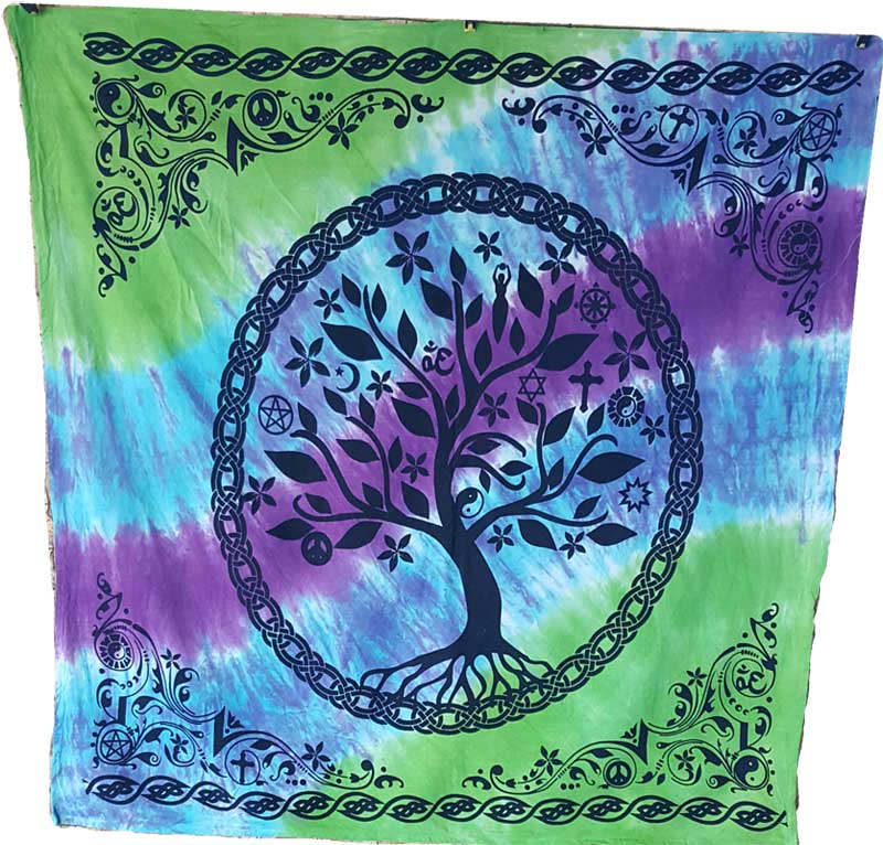 36" x 36" Tree of Life altar cloth