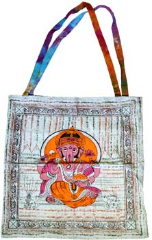 18" x 18" Ganesha tote bag