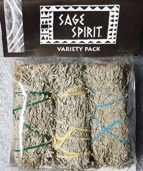 Variety smudge stick 3-pk 5"